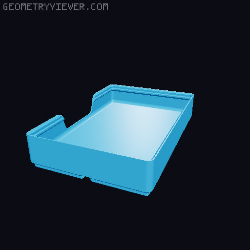 Gridfinity wall cutout collection 3D model thumbnail
