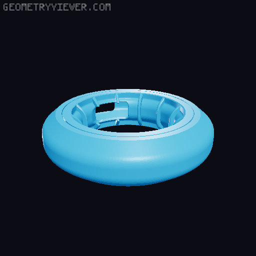 Next Gen USB (and more) Cable Winder / Organizer (Print-in-Place, Multiple Sizes, Stackable) 3D model thumbnail