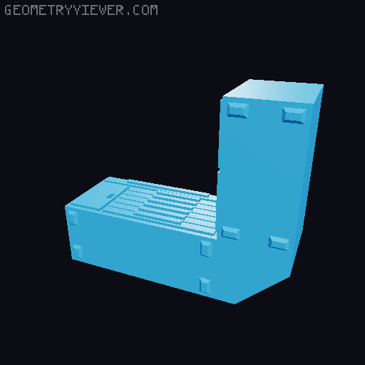 Giga's Garage Display (Generic 1/64 Garage) 3D model thumbnail