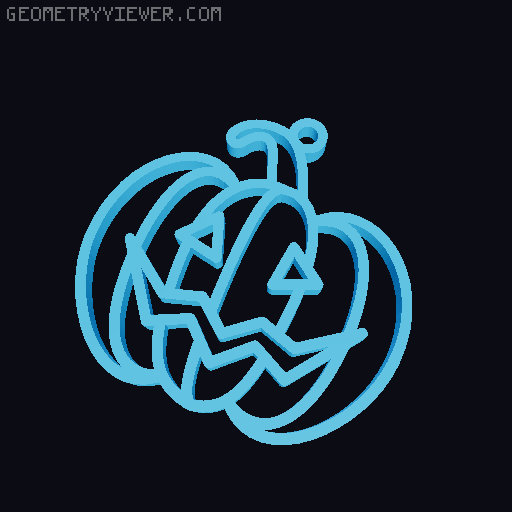 Halloween Earrings Collection 3D model thumbnail