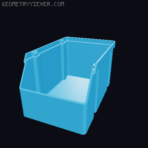 Stackable Boxes 3D model thumbnail