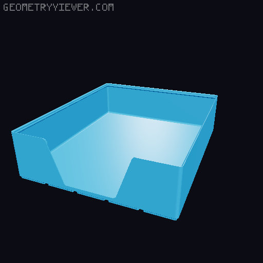 Gridfinity wall cutout collection 3D model thumbnail