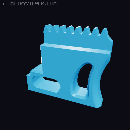 Protean Battery Storage Grip and Dual Stage Trigger 3D model thumbnail