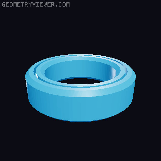 Print in place small bearings 3D model thumbnail