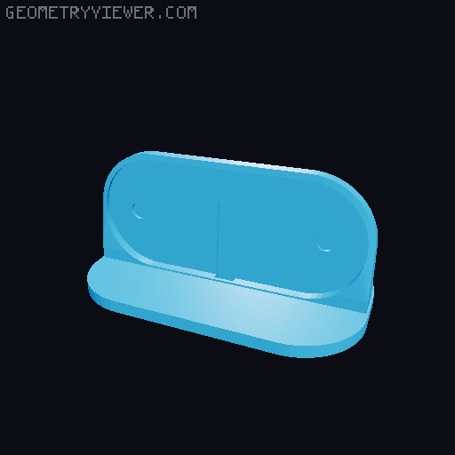 Car side mark park red white 3D model thumbnail
