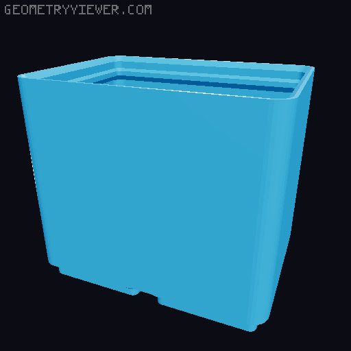 HF Gridfinity Storage Containers 3D model thumbnail
