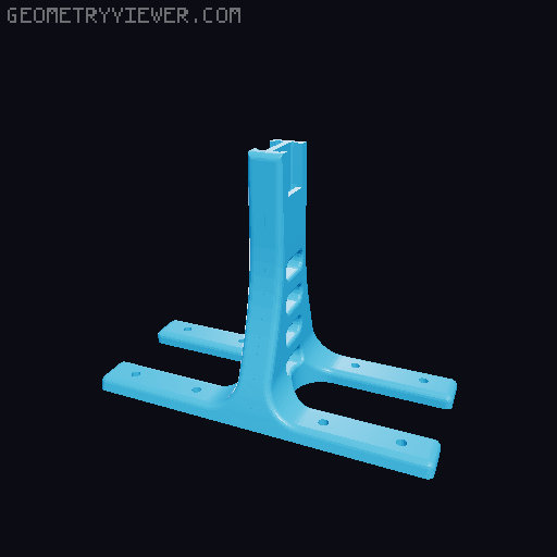 Compact Double Filament Stand for standard sized print beds. 3D model thumbnail