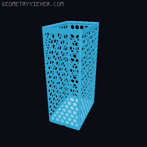 Gridfinity Hex Bins all sizes 3D model thumbnail