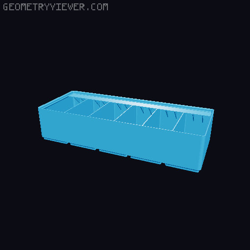 Gridfinity Ultra Light Bins - Divider Label Edition 3D model thumbnail