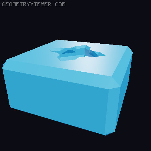 PrintABlok Modular Building Block Base Bloks 3D model thumbnail