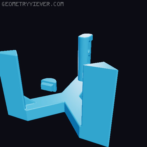 K1/K1 Max Table Top Spool Holder 3D model thumbnail