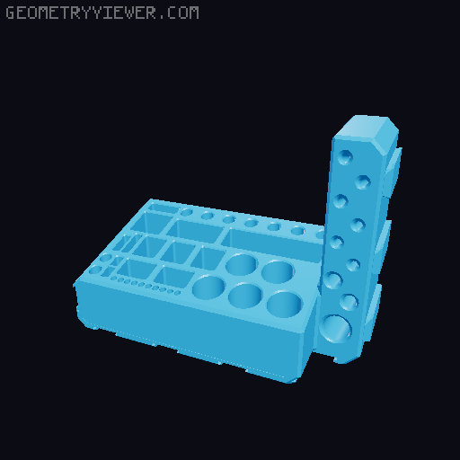 Modular Organizer 3D model thumbnail