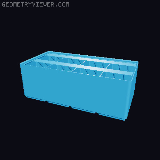 Gridfinity Ultra Light Bins - Divider Label Edition 3D model thumbnail