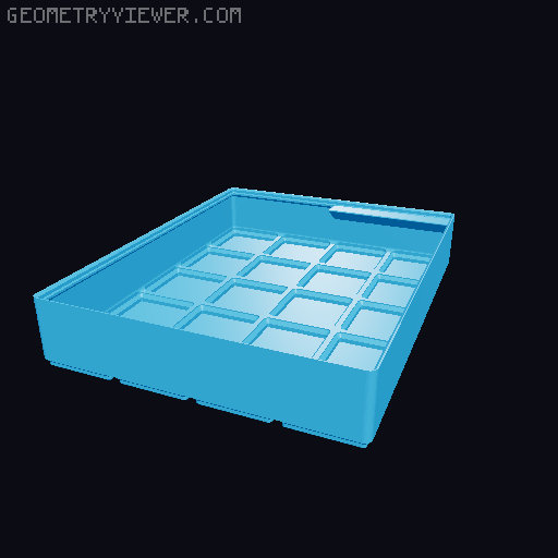 Gridfinity cups height 5 (39mm) collection 3D model thumbnail