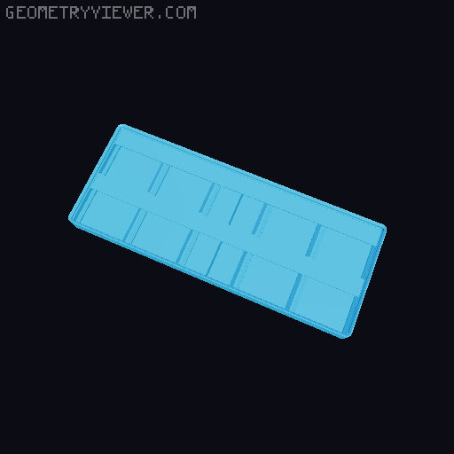 Gridfinity Ultra Light Bins - Divider Label Edition 3D model thumbnail
