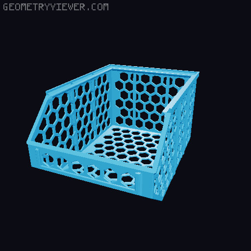 Stackable Baskets 3D model thumbnail