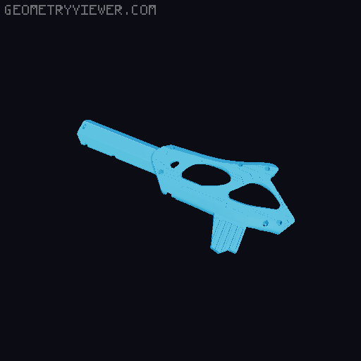 Ontos Carry Handle Thumbhole Stock Overhaul 3D model thumbnail