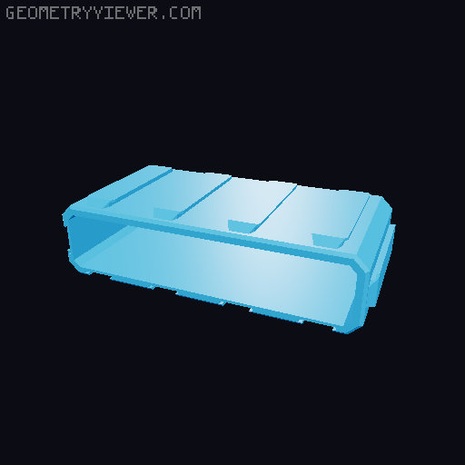 Modular Organizer 3D model thumbnail