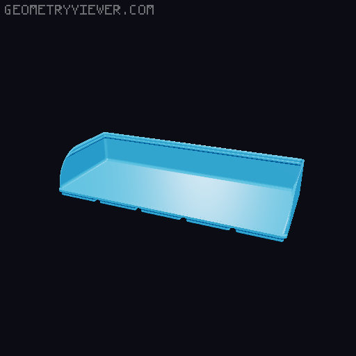 Gridfinity rouded bins collection all sizes 3D model thumbnail