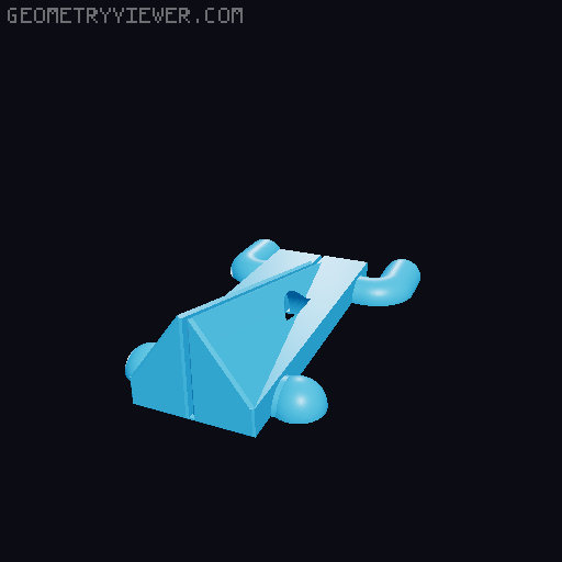 Sy's Peglock - Parametric Pegboard Attachment. 3D model thumbnail