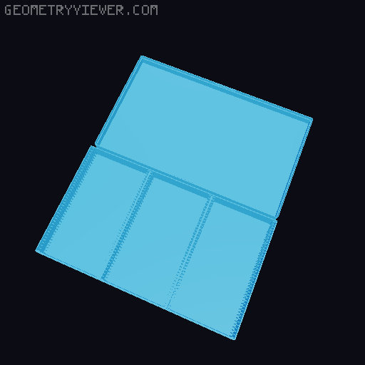 Customizable Filament Swatch box (Filament tests, filament swatches) 3D model thumbnail