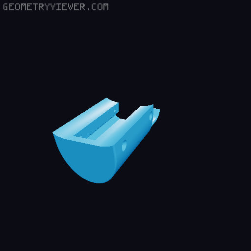 Foxpup trigger cover and grip 3D model thumbnail
