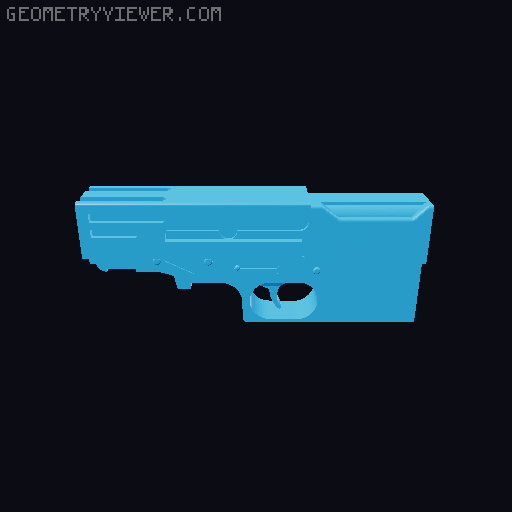 Aliens M41A Pulse Rifle 3D model thumbnail