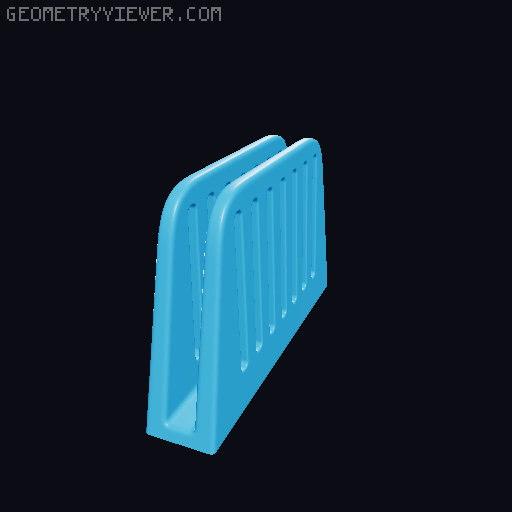 Minimalistic laptop stand 3D model thumbnail