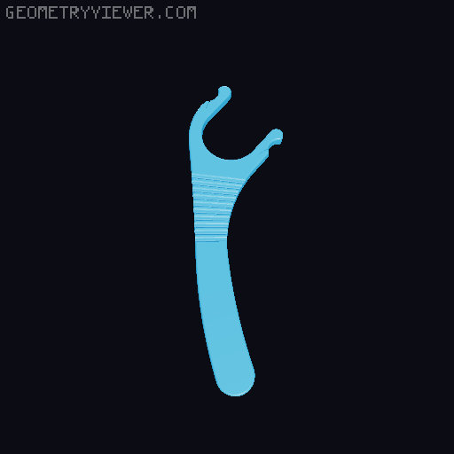 Reusable Floss Holder 3D model thumbnail