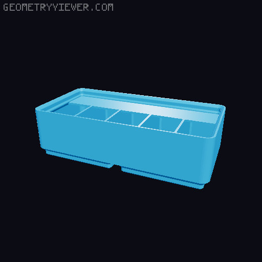 Gridfinity Ultra Light Bins - Divider Label Edition 3D model thumbnail