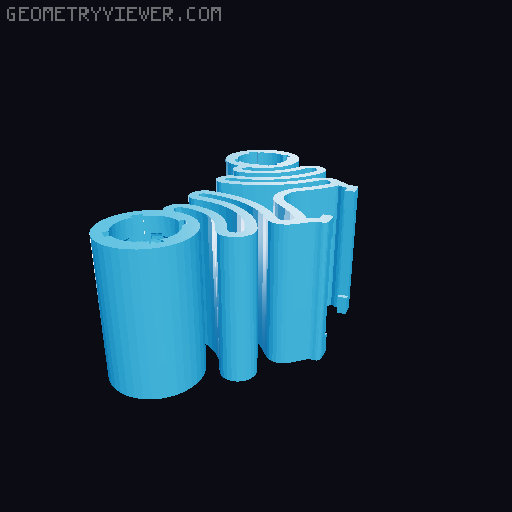 Mod for 608 bearings and TPU tires at 150% scale. 3D model thumbnail