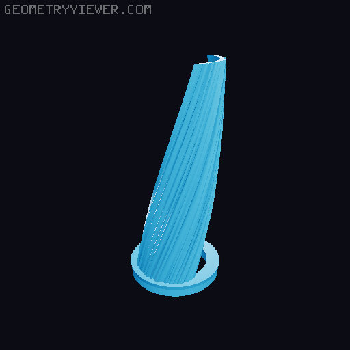 Botanical Portal (less friction, easier print) 3D model thumbnail