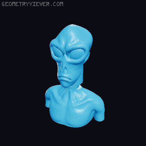 Alien Bobblehead 3D model thumbnail