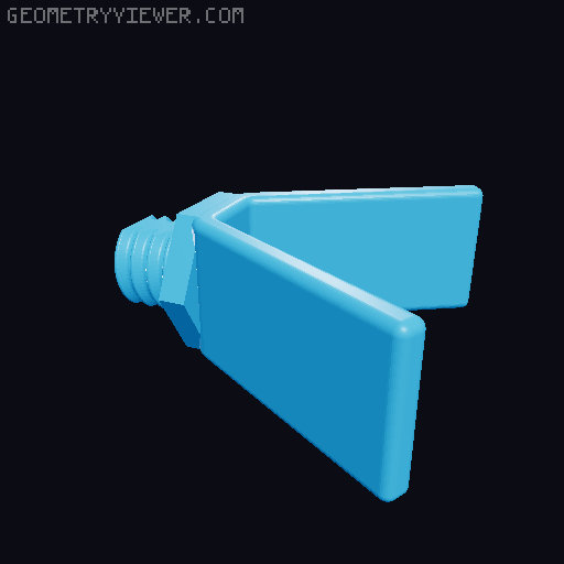 Easy Print Socket Rail System 3D model thumbnail
