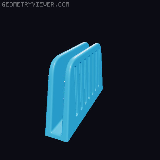 Minimalistic laptop stand 3D model thumbnail