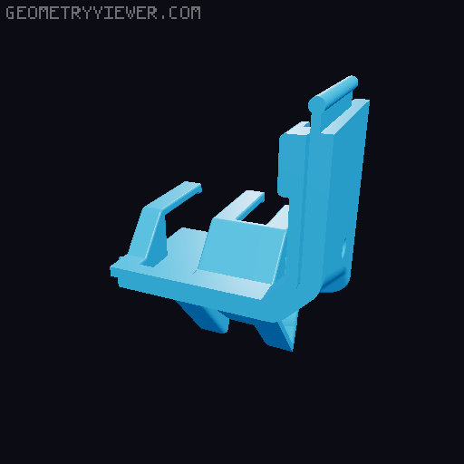 K1 MAX Riser with hinges and guider 3D model thumbnail