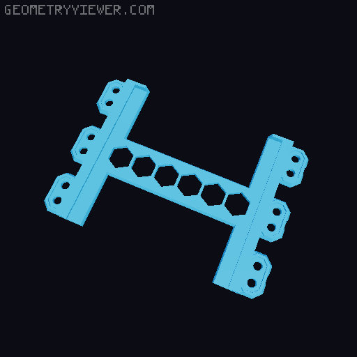 MOD10 Vesa 100 side support 3D model thumbnail