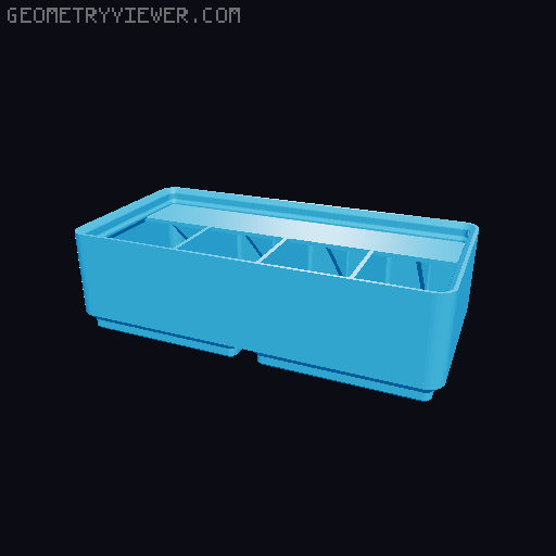 Gridfinity Ultra Light Bins - Divider Label Edition 3D model thumbnail