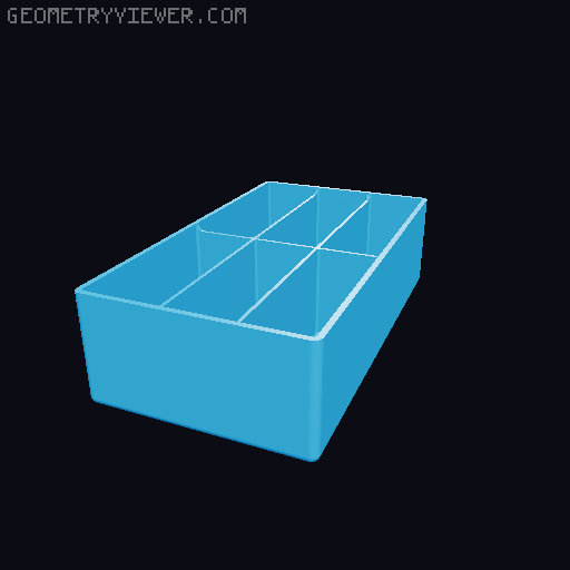 Improved kitchen packet / sachet organizer (multiple sizes) 3D model thumbnail