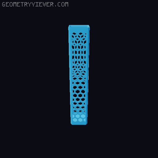 Gridfinity Hex Bins all sizes 3D model thumbnail