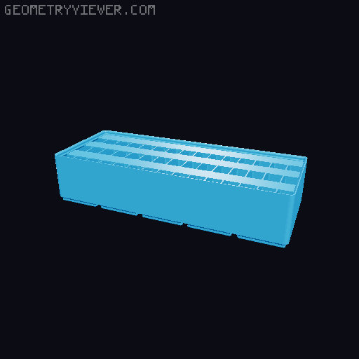 Gridfinity Ultra Light Bins - Divider Label Edition 3D model thumbnail