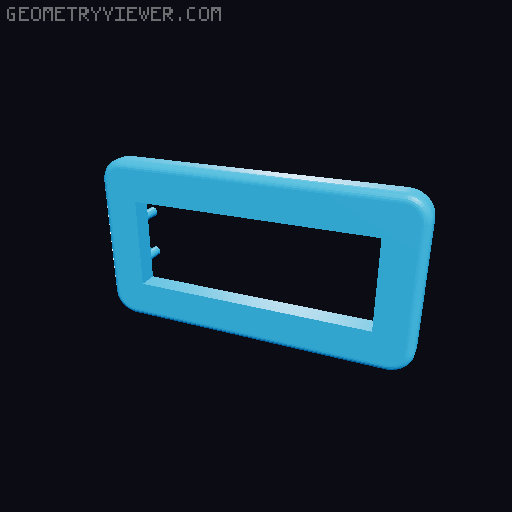 CO2 sensor housing 3D model thumbnail