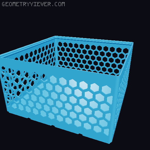 Gridfinity Hex Bins all sizes 3D model thumbnail