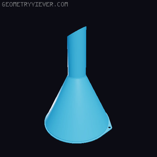 Funnels. Various sizes 25mm to 200mm 3D model thumbnail