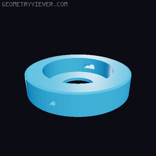 Name Badge Reel, Remix of the Universal Auto-Rewind Spool Holder 3D model thumbnail