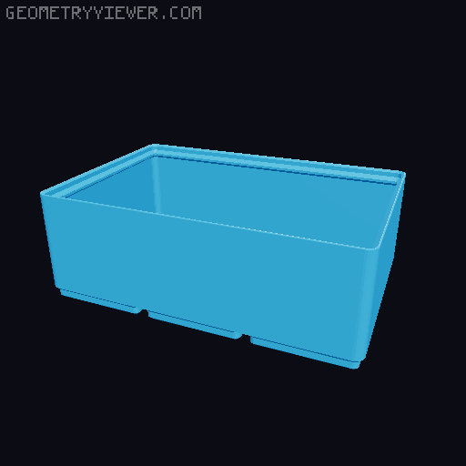 Systainer Mini Gridfinity (small + normal build plate) 3D model thumbnail