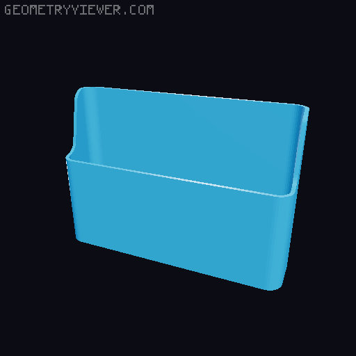 Bin for Ikea skadis - 564 models - hooks need support 3D model thumbnail