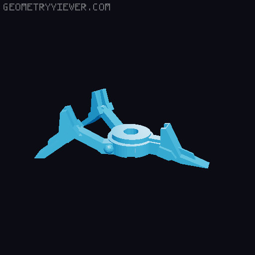 40mm frame parts 3D model thumbnail