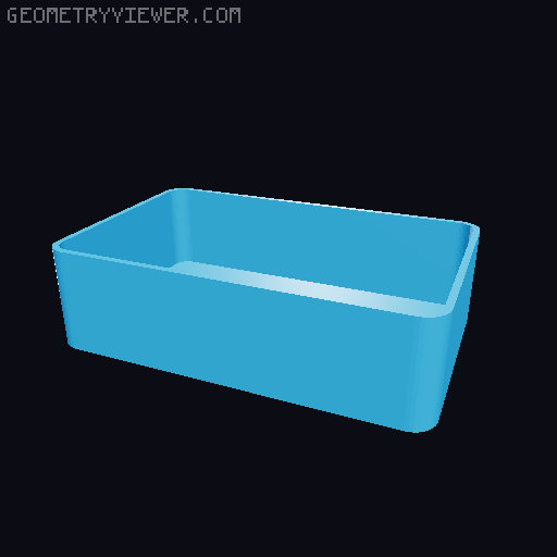 Bin for Ikea skadis - 564 models - hooks need support 3D model thumbnail