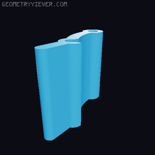 Compact parametric box (for instax square) 3D model thumbnail